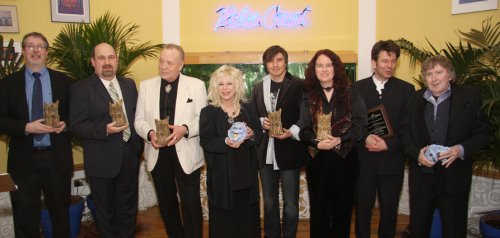 Award winners Norman Prentiss, Michael Knost, Brian Lumley, Tanith Lee, Hank Schwaeble, Lisa Morton, Ray Russell and James Herbert